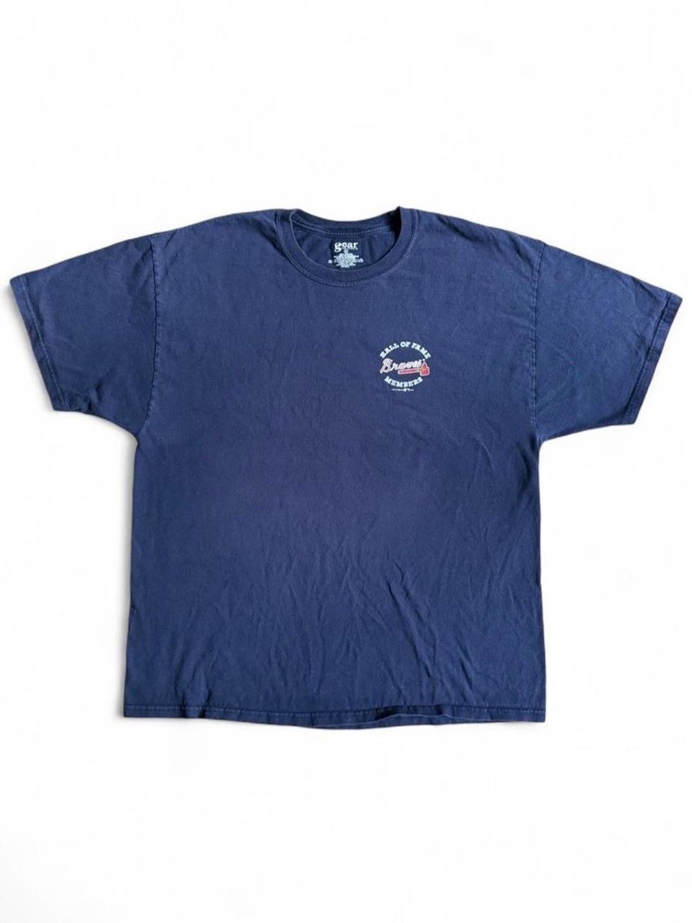 Vintage Atlanta Braves Hall Of Fame Navy Short Sleeve Tee